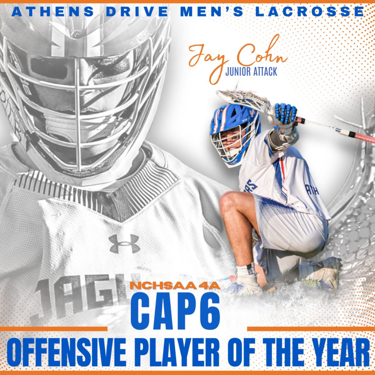 ADLAX (@adlaxheadcoach) on Twitter photo Lastly, our guy, Jay Cohn! Selected Cap 6 Offensive Player of the Year! 104 goals, 48 assists, tons of records, and tremendous leadership! Way to go Jay! Keep hunting! <a href="/athensjags/">Athens Athletics</a> <a href="/AthensHSMagnet/">AthensHS-Magnet</a> <a href="/nclaxpreps/">NC Lax Preps</a> <a href="/NCLaxCoaches/">NC Lacrosse Coaches Association</a> <a href="/footbaldycoach/">Tom Wetherby</a> <a href="/HarvardMLax/">Harvard Men's Lacrosse</a> Lastly, our guy, Jay Cohn! Selected Cap 6 Offensive Player of the Year! 104 goals, 48 assists, tons of records, and tremendous leadership! Way to go Jay! Keep hunting! <a href="/athensjags/">Athens Athletics</a> <a href="/AthensHSMagnet/">AthensHS-Magnet</a> <a href="/nclaxpreps/">NC Lax Preps</a> <a href="/NCLaxCoaches/">NC Lacrosse Coaches Association</a> <a href="/footbaldycoach/">Tom Wetherby</a> <a href="/HarvardMLax/">Harvard Men's Lacrosse</a>