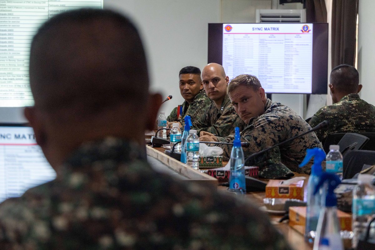 Pacific Marines (@pacificmarines) on Twitter photo 📍Palawan, Philippines​
Service members with @teamafp, Republic of Korea Marine Corps Headquarters, <a href="/JASDF_PAO_ENG/">Japan Air Self-Defense Force</a>, and #PacificMarines with @mrfdarwin 25.3, commence the opening of KAMANDAG 9 on May 26, 2025. ​
📸: Cpl. Anita Ramos | <a href="/USMC/">U.S. Marines</a>​
<a href="/INDOPACOM/">U.S. Indo-Pacific Command</a> 📍Palawan, Philippines​
Service members with @teamafp, Republic of Korea Marine Corps Headquarters, <a href="/JASDF_PAO_ENG/">Japan Air Self-Defense Force</a>, and #PacificMarines with @mrfdarwin 25.3, commence the opening of KAMANDAG 9 on May 26, 2025. ​
📸: Cpl. Anita Ramos | <a href="/USMC/">U.S. Marines</a>​
<a href="/INDOPACOM/">U.S. Indo-Pacific Command</a>