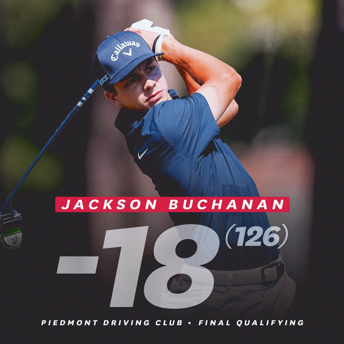usopengolf's tweet image. Anything you can do, I can do better... or at least the same!

@IlliniMGolf standout Jackson Buchanan matches Mason Howell's 63-63 with a 63-63 of his own at Piedmont Driving Club.