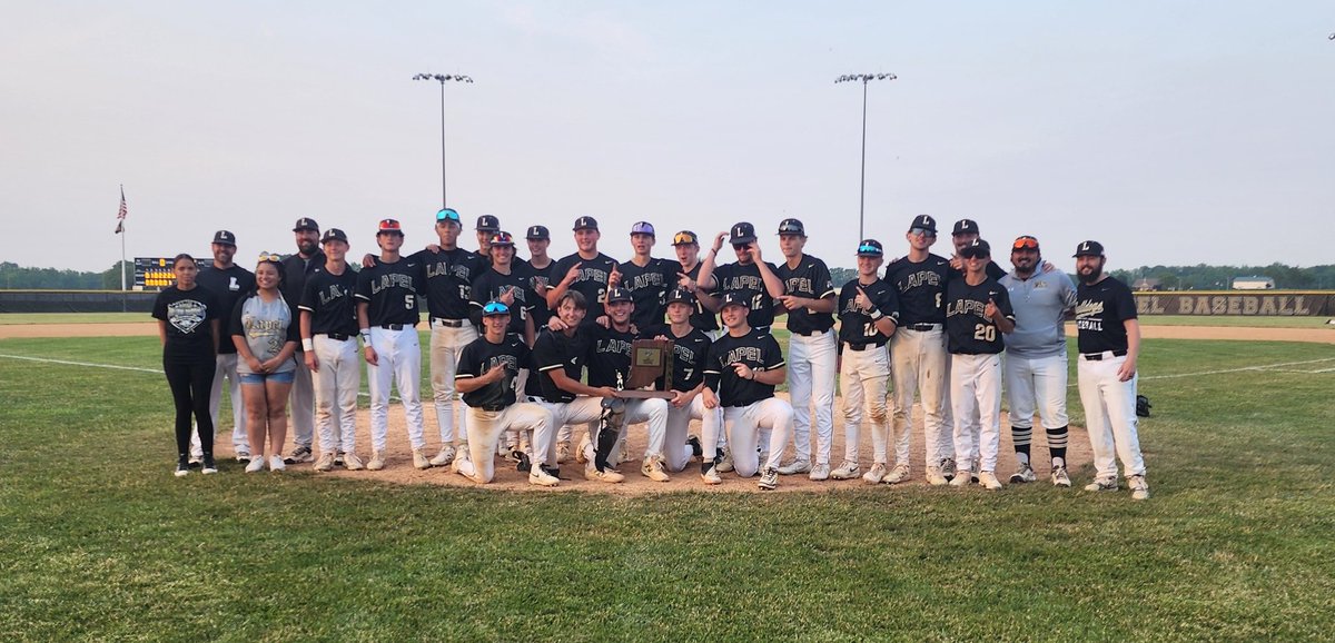 Lapel Athletics (@lapelathletics) on Twitter photo Sectional Champions! <a href="/Lapel_Baseball/">Lapel Baseball</a>
The fire truck ride will be at 8:30.
Sectional Championship T-Shirt Link:Â Â
lhsbaseballsectional25.itemorder.com
Regional is Saturday at TBD. Sectional Champions! <a href="/Lapel_Baseball/">Lapel Baseball</a>
The fire truck ride will be at 8:30.
Sectional Championship T-Shirt Link:Â Â
lhsbaseballsectional25.itemorder.com
Regional is Saturday at TBD.