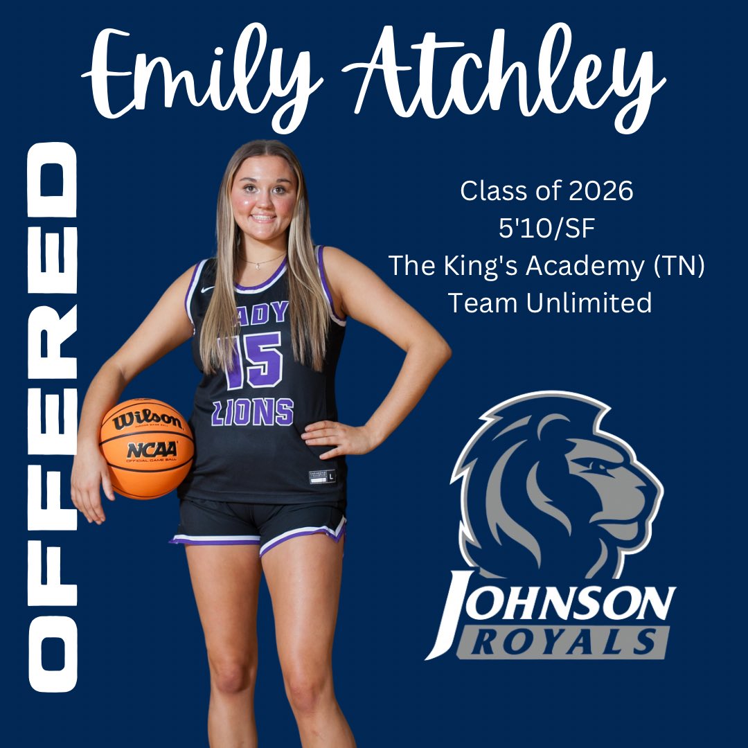 Emily (@emilyatchley_15) on Twitter photo After a great day of team camp <a href="/JUTNWBB/">Johnson University Women’s Basketball</a> I’m excited to have received an offer to continue my athletic and academic career! Thank you <a href="/JUCoachLawhon/">Coach Bryon Lawhon</a>!!
<a href="/TKALadyLionsWBB/">TKA Lady Lions Basketball</a> <a href="/TeamUnlimited16/">Team Unlimited</a> After a great day of team camp <a href="/JUTNWBB/">Johnson University Women’s Basketball</a> I’m excited to have received an offer to continue my athletic and academic career! Thank you <a href="/JUCoachLawhon/">Coach Bryon Lawhon</a>!!
<a href="/TKALadyLionsWBB/">TKA Lady Lions Basketball</a> <a href="/TeamUnlimited16/">Team Unlimited</a>