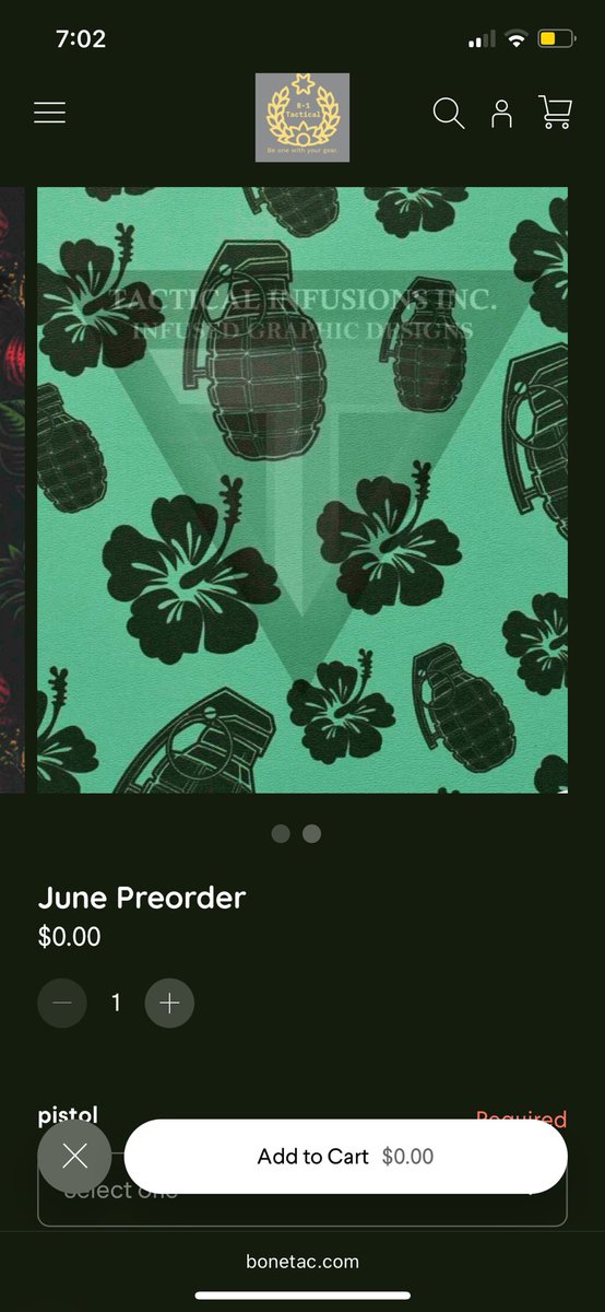 B_1Tactical's tweet photo. The June pre order is live! Get your spot in line for this month’s preorder with Savage Swinger and Ohana Means Frag Out! This preorder will be live for ONE WEEK and then I will order the materials. https://t.co/y5IfBhCTTv