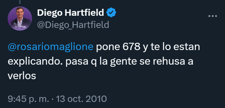 augustogrinner's tweet photo. HARTFIELD ES MILEI
Che... ¿qué clase de fetiche tienen con poner kirchneristas como candidatos en La Libertad Avanza?

En Misiones, Diego Hartfield fue candidato del kirchnerismo y de Rovira. 💀

https://t.co/cihnpLhS2e