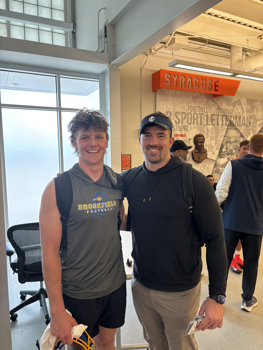 Thad Balzi (@thad13279993) on Twitter photo Thank you <a href="/CuseFootball/">Syracuse Football</a> and all the coaches that came out to see me perform yesterday at camp! Appreciated the opportunity to get better and learn from these great coaches!
<a href="/allpraisesdue7/">Stack Williams</a> <a href="/FranBrownCuse/">Fran Brown</a> <a href="/Coach_DiMeo/">Umberto Di Meo</a> <a href="/benchmason42/">Coach Mason</a> <a href="/BrookfieldFball/">Brookfield Football</a> Thank you <a href="/CuseFootball/">Syracuse Football</a> and all the coaches that came out to see me perform yesterday at camp! Appreciated the opportunity to get better and learn from these great coaches!
<a href="/allpraisesdue7/">Stack Williams</a> <a href="/FranBrownCuse/">Fran Brown</a> <a href="/Coach_DiMeo/">Umberto Di Meo</a> <a href="/benchmason42/">Coach Mason</a> <a href="/BrookfieldFball/">Brookfield Football</a>