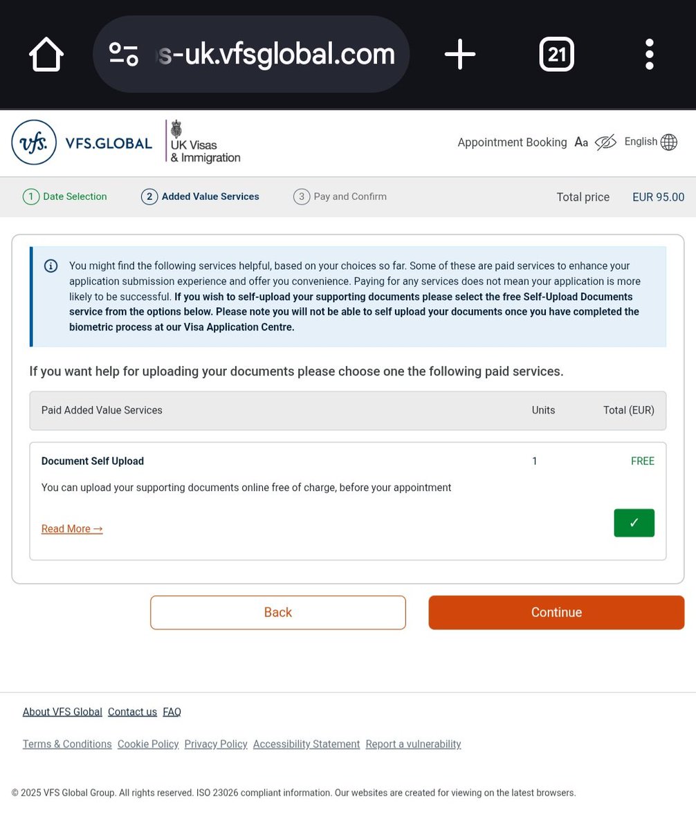 aru9's tweet photo. (2/2) I selected a free service &amp; on final page it asked me to pay 95 Euros!! I don't understand why I'm being asked to pay? I just want to use Standard (free) biometric service provided by Vfs at Budapest centre as mentioned on theur portal @vfsglobalcare @VFSGlobal https://t.co/p8MmMHvqSW