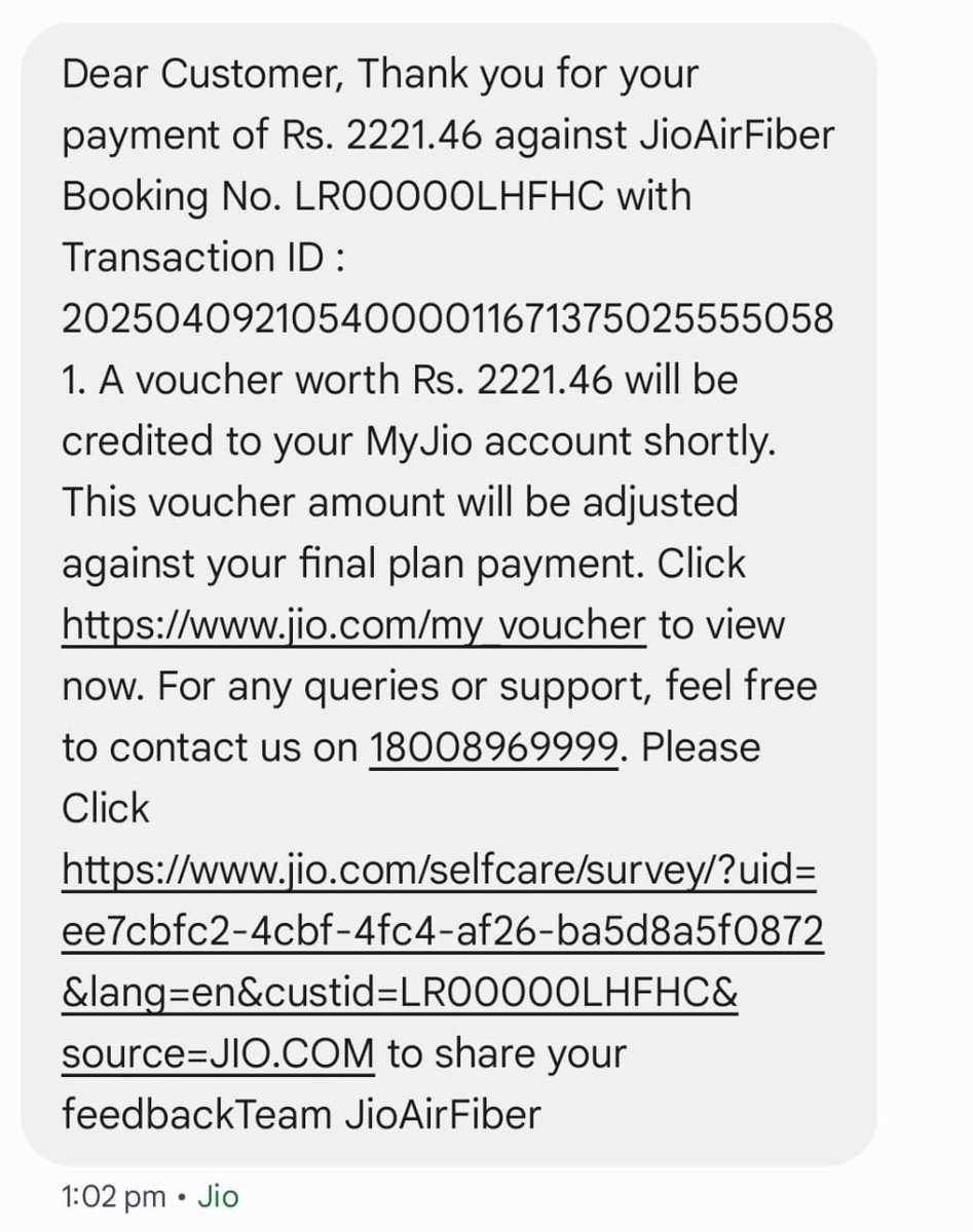 prashantonov's tweet photo. @JioCare Jio Number used to register the connection is +91 91 0 3996 137 (of Mohsin Lone, Jio Sales team, Jammu). Receipt attached (dated: 9th April 2025) https://t.co/qGflfL97bh