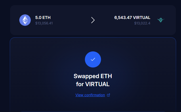 Thank you AIVAX, we just got another 6.5K $virtual to play with 😈
