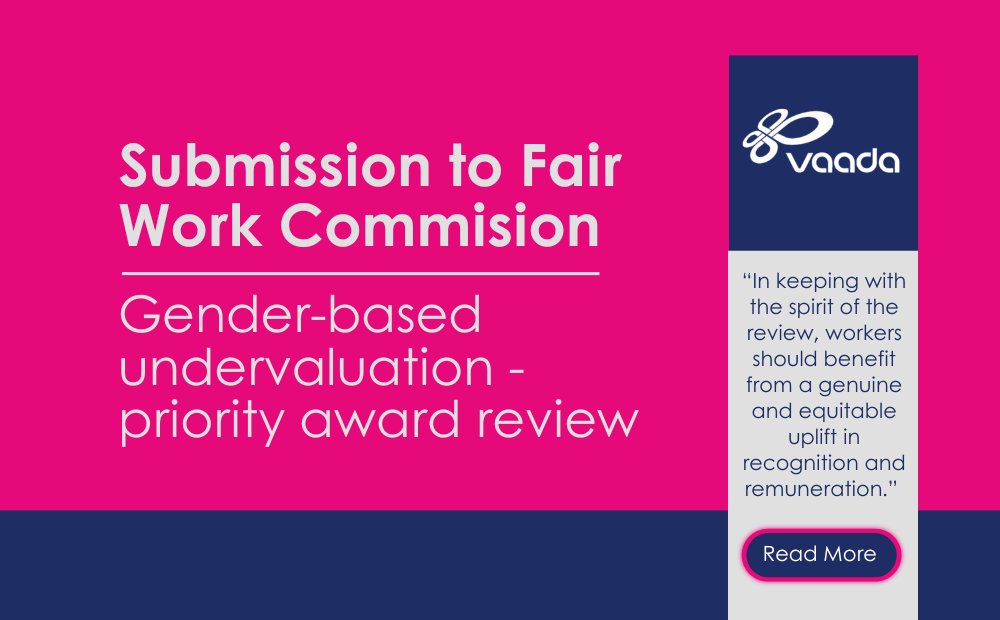 VAADA Submission to the Fair Work Commission on the SCHADS Award Review.
We welcome the recognition that community services work—largely carried out by women—has been historically undervalued. We also raise key concerns for the AOD sector. Read submission: vaada.org.au/wp-content/upl…
