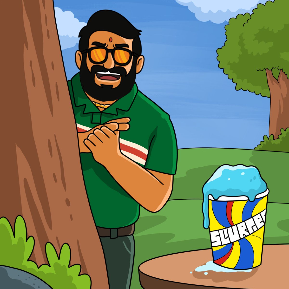 GM. saw the slurpee dripping and knew it was gonna be a good day.