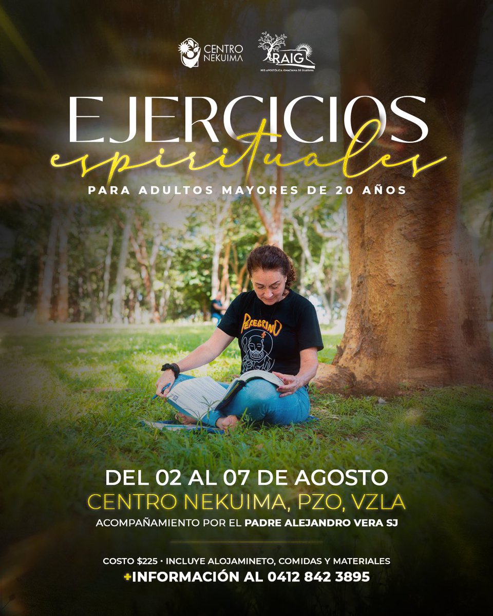Un encuentro con Dios y contigo mismo 🤲🏼

Dedica un tiempo para el silencio, la reflexión y el crecimiento espiritual 🕯✨. Profundiza en tu relación con Dios y en el autoconocimiento con los Ejercicios Espirituales de #agosto2025 ♥️

▶️ + info al 04128423895📲