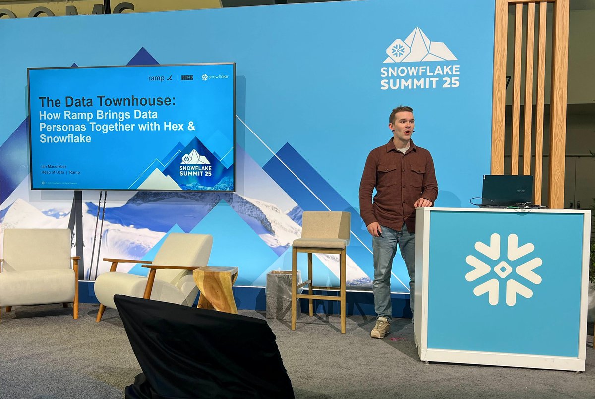 Alternate title: How <a href="/tryramp/">Ramp</a> turned our data wareHOUSE 🏭 into a data wareHOME 🏠

Thanks to <a href="/Snowflake/">Snowflake</a> and <a href="/_hex_tech/">Hex</a> for having me!