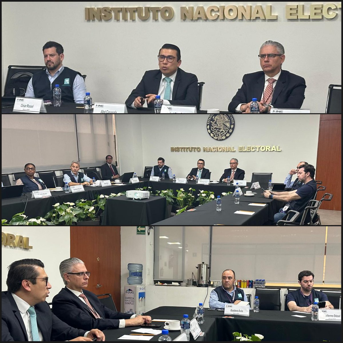 Reunión con la Unidad técnica de lo Contencioso Electoral del INE. La reunión forma parte de la 3ra. etapa de la misión integral de acompañamiento.