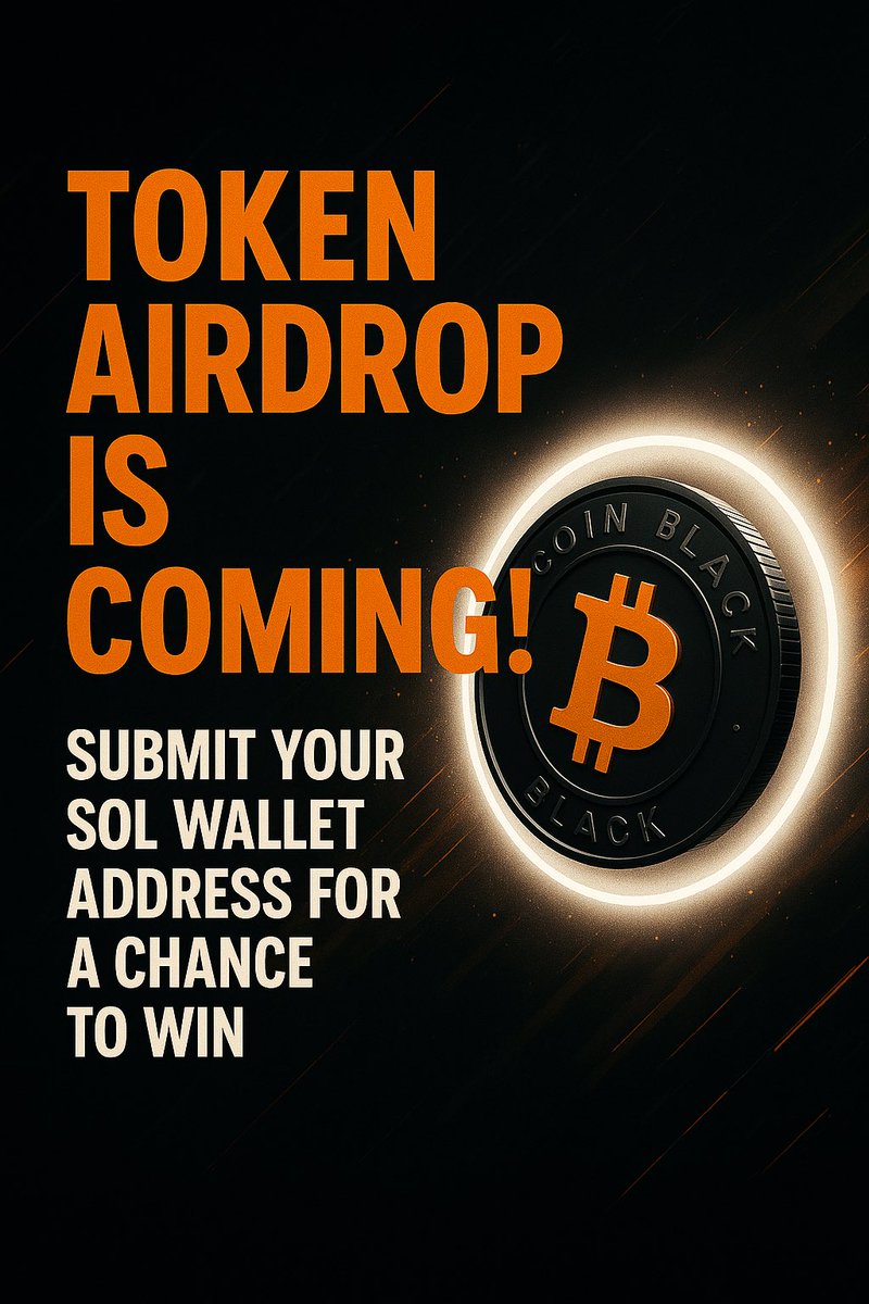 BBTC1B's tweet photo. 🎁 Win up to 1,000,000 BBTC tokens!
🎉 5 lucky winners will be selected randomly!

✅ Join the revolution.
✅ Hold. Earn. Rule.

#BBTC #CryptoGiveaway #BitcoinBlack #Solana #Airdrop #Web3 #CryptoCommunity #Jo https://t.co/vCmxOqUG0L