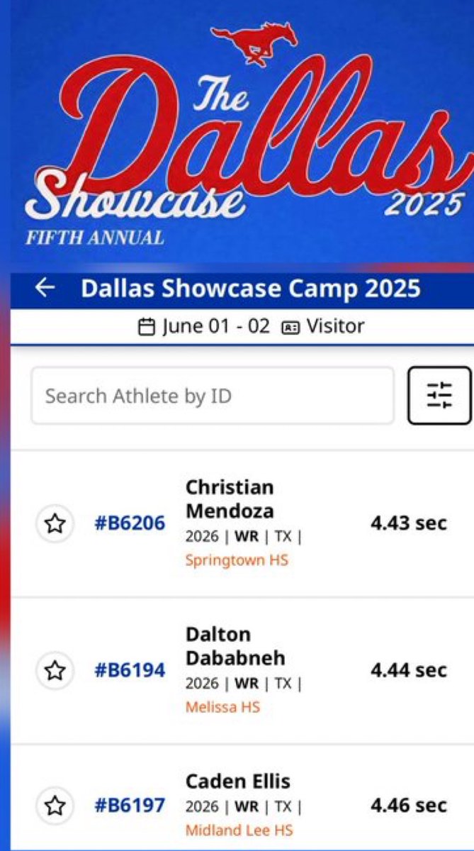 cadenellis_1's tweet image. Great 1st camp @SMUFB yesterday ran 4.4 top 3 fastest WR at camp got some good reps &amp;amp; ones in. #backtothelab #grinddontstop 

 @CoachDanny10 @Deriqking__  @kfroebel14 @samhullender @Ethan_houser1 @MarshallLev_ @mrfootballwait @bryanfilker 

@Coach_Lopez12 @Hartman3Clint…