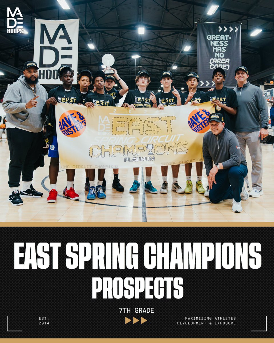 Congrats to our East Spring 7th Grade Champions 👏: 

Prospects