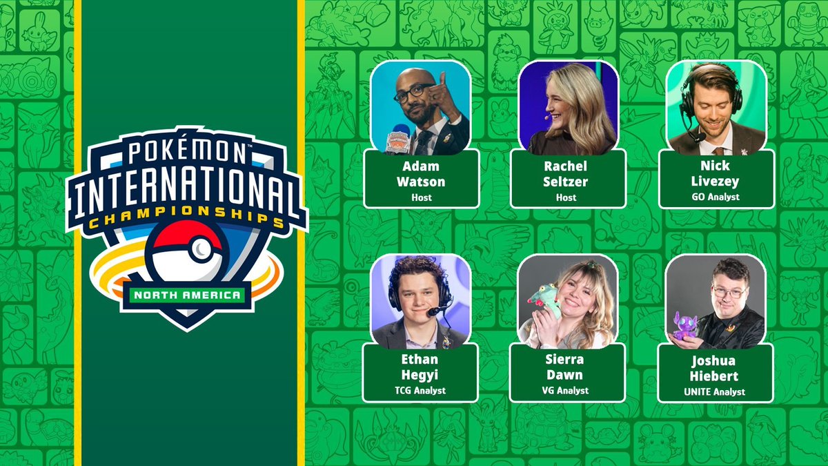 Nimbasa City Post (@nimbasacitypost) on Twitter photo The 2025 Pokémon North America International Championships Preview Show is live! #PlayPokemon
🎙️ <a href="/Scarzig/">Scarzig 🛡️ (Adam Watson)</a> <a href="/SeltzerPlease/">Rachel / Seltzer</a> <a href="/AlphaFeeb/">Nick</a> <a href="/hegstertcg/">Ethan Hegyi</a> <a href="/sierradawnx3/">SierraDawn ☀️</a> <a href="/ZOINKScasts/">ZOINKS</a>
🔗 twitch.tv/Pokemon
▶️ youtube.com/watch?v=jenq_i… The 2025 Pokémon North America International Championships Preview Show is live! #PlayPokemon
🎙️ <a href="/Scarzig/">Scarzig 🛡️ (Adam Watson)</a> <a href="/SeltzerPlease/">Rachel / Seltzer</a> <a href="/AlphaFeeb/">Nick</a> <a href="/hegstertcg/">Ethan Hegyi</a> <a href="/sierradawnx3/">SierraDawn ☀️</a> <a href="/ZOINKScasts/">ZOINKS</a>
🔗 twitch.tv/Pokemon
▶️ youtube.com/watch?v=jenq_i…