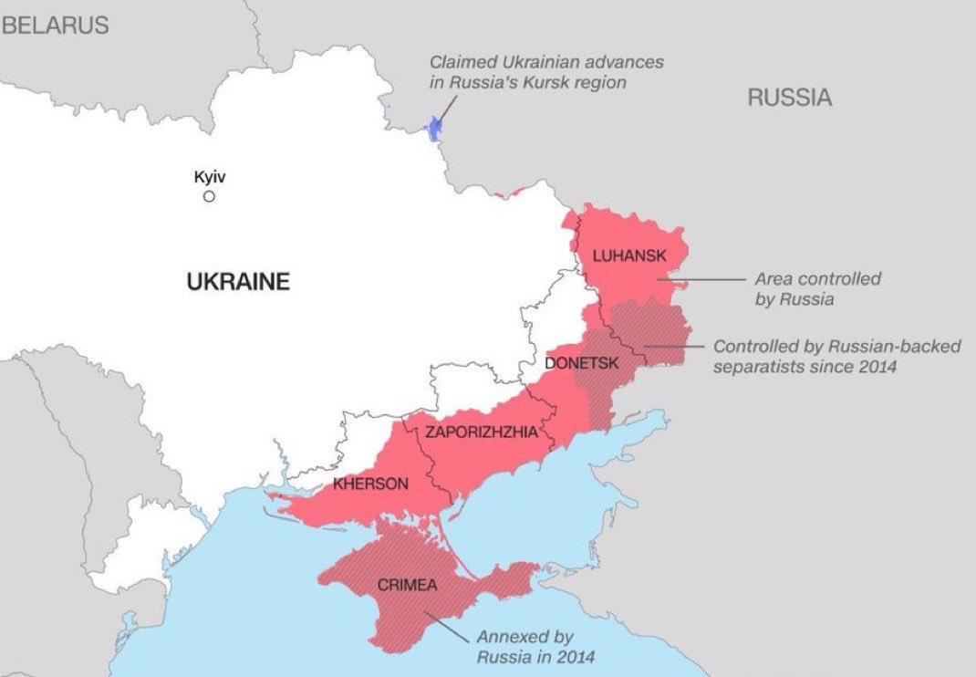 BREAKING:

At today’s peace negotiations in Istanbul, Russia repeated its demand for Ukrainian forces to withdraw from the territories it controls in the Luhansk, Donetsk, Kherson &amp; Zaporizhzhia regions for a peace deal to be considered

1.3 million Ukrainians live in those areas