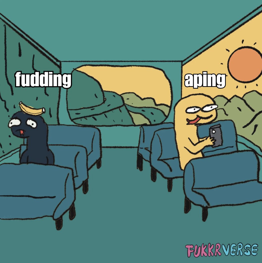tag someone who fud their own bags 🤡