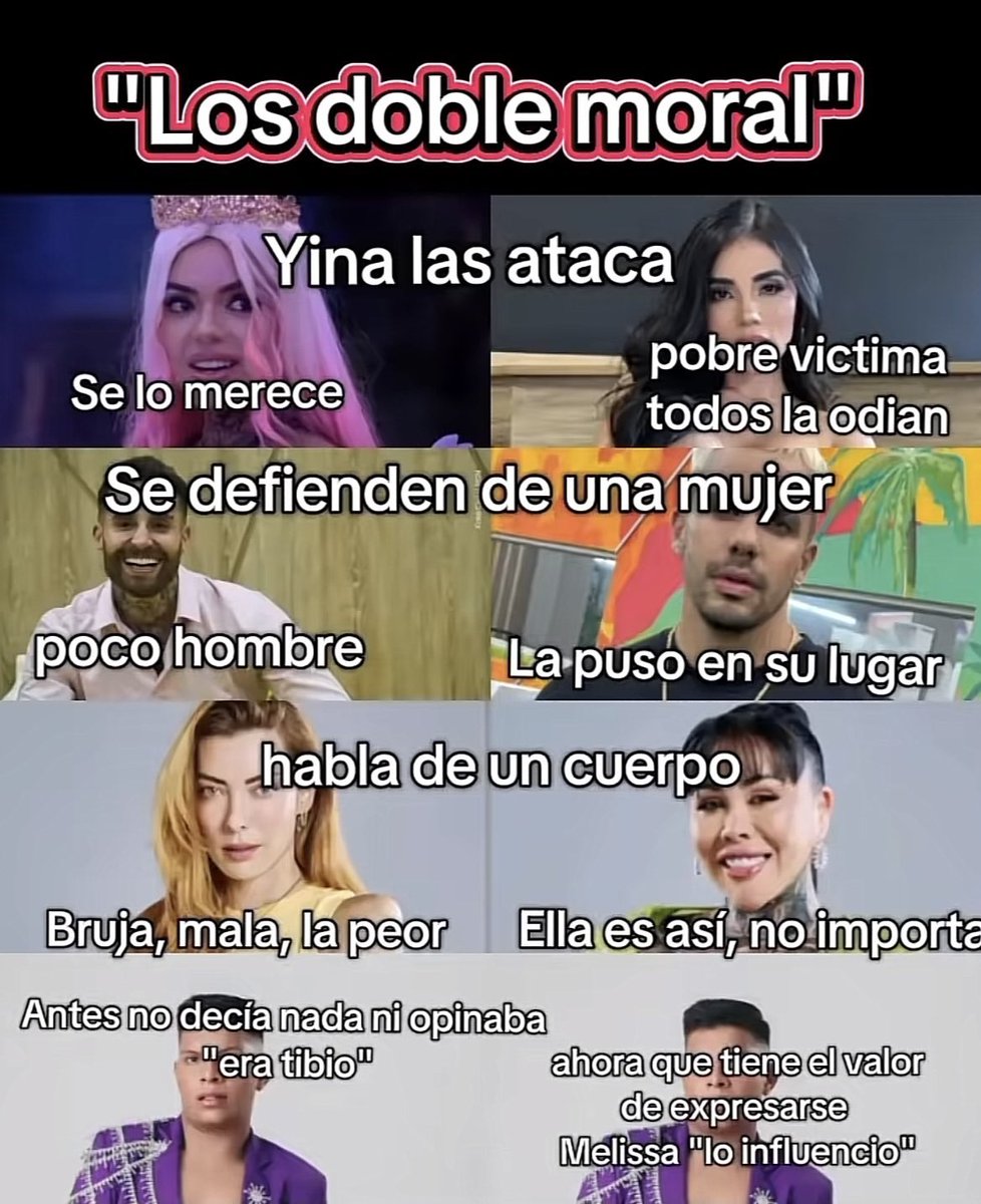 MelGa111's tweet image. Esto resume un poquito la incoherencia y los doble moral que son las personas
Que ni criterio tienen para sostener sus pensamientos y lo que les agrada y defienden

#LaCasaDeLosFamososCol
#LaCasaDeLosFamososCol2