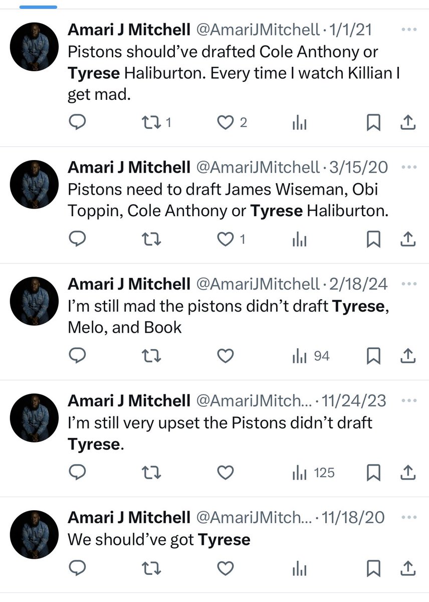 Put me in the draft rooms. @TyHaliburton22 <a href="/DetroitPistons/">Detroit Pistons</a>