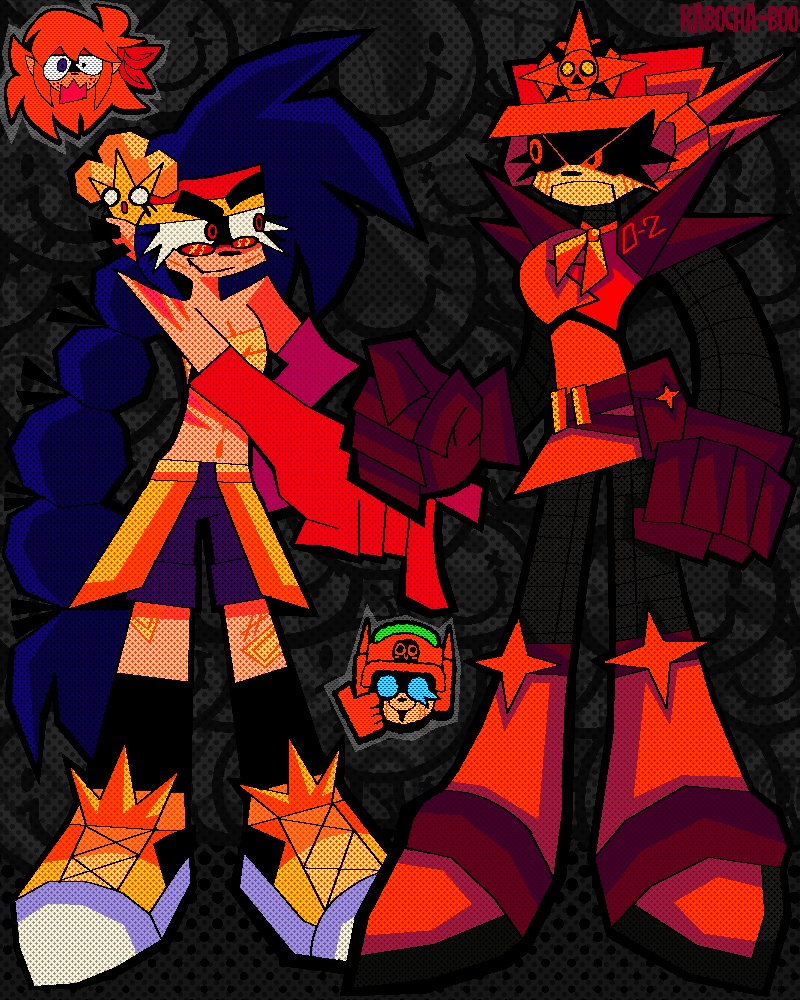KABOCHASPOOKAY's tweet photo. Fang &amp; Lawrie genderswap! 🔥⚡💥 wanna to see more of these designs? 💜💛 #BrawlStars https://t.co/7Qeui0xEYn