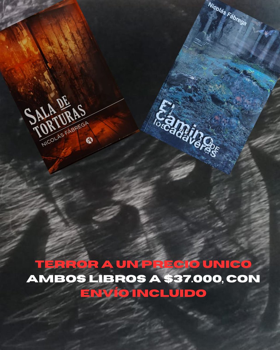 NicoFabrega's tweet photo. Mis dos novelas (Sala de torturas declarada de Interés Municipal en La Plata), a un precio imperdible. https://t.co/4OpYb4ANrS
