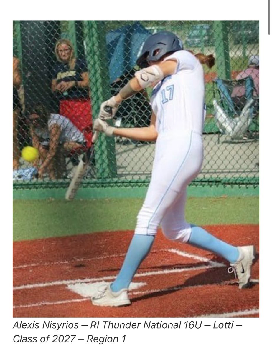 Thank you <a href="/ExtraInningSB/">EXTRA INNING SOFTBALL</a> for recognizing me in the 2027 Top 100 Northeast Hitters list. It’s such an honor to be selected amongst many other talented athletes! <a href="/thunderjam134/">dave lotti</a> <a href="/RITG16unational/">RI Thunder Gold 16u National- Lotti</a> <a href="/BobRossiRITG/">Bob Rossi</a> <a href="/LineDsoftball/">Line Drive Media</a> <a href="/KO_VSoftball/">Kingswood Oxford Varsity Wyverns Softball</a>