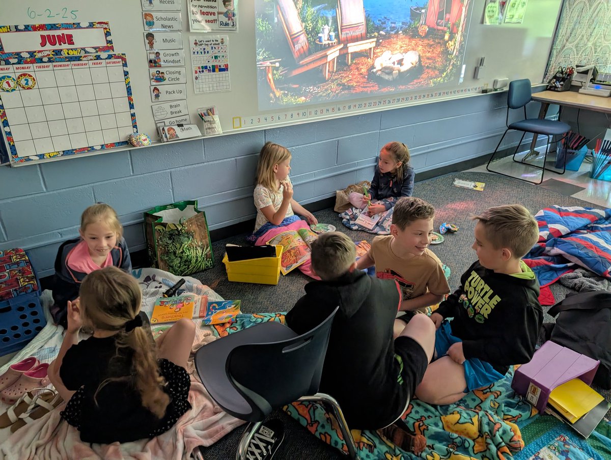 Camping fun this morning!