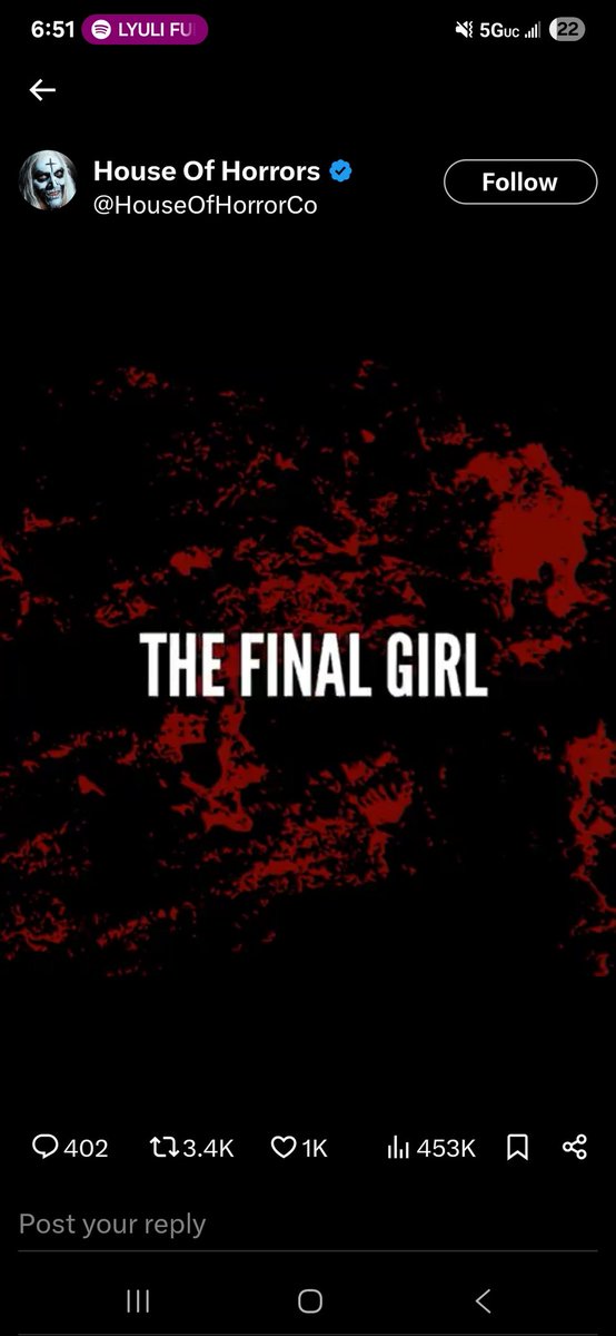 ImiNemmy's tweet photo. I'd have to have really dumb luck to even be a final girl 👁👄👁 https://t.co/nvj7DvvxSk