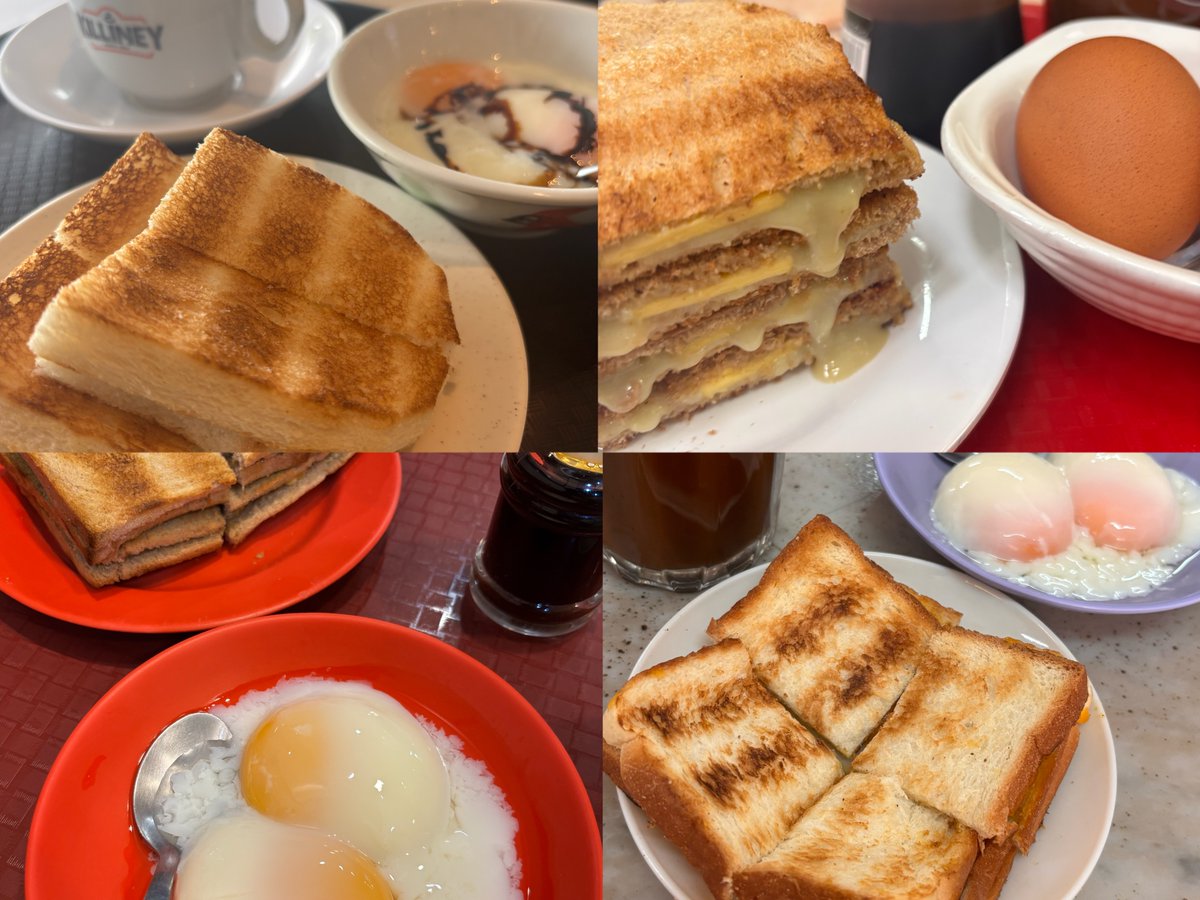JPEmb_Singapore's tweet photo. #MyShiokSG🇸🇬Dipping toast... in eggs? Is it really that good? 🤔
One of our diplomats didn’t expect it— but wow! Kaya, butter, and soft-boiled eggs are a surprisingly perfect combination! 🥹👏
Now, her mornings start with kaya toast and a kopi C. Pure perfection! 😋
#KayaToast #Breakfast #Singapore