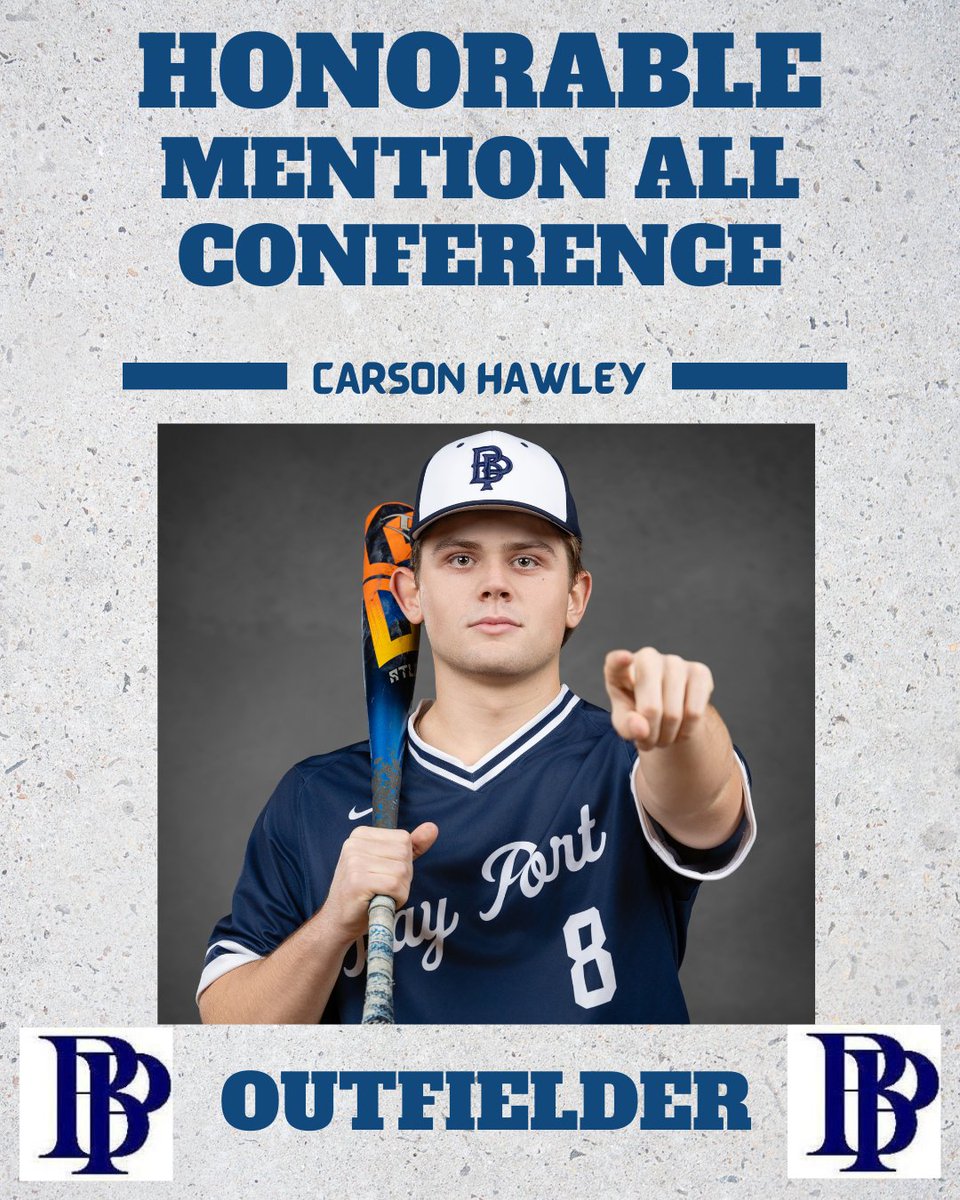 Congrats to <a href="/CarsonHawley06/">Carson Hawley</a> on being named honorable mention all conference in the <a href="/frccathletics/">Fox River Classic Conference</a>. Carson has been lights out defensively and come up clutch in huge spots for us all year.  He is hitting .272 with 2 home runs. #piratepride