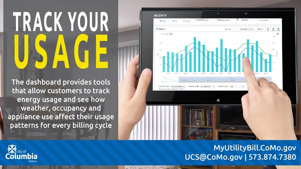 𝗜𝘁'𝘀 𝘆𝗼𝘂𝗿 𝗲𝗻𝗲𝗿𝗴𝘆, 𝗺𝗮𝗸𝗲 𝘁𝗵𝗲 𝗺𝗼𝘀𝘁 𝗼𝗳 𝗶𝘁. The meter at your home or business provides mountains of useful data. By using the MyUtilityBill dashboard, you can spot trends, track your usage, and even receive energy related alerts @ MyUtilityBill.CoMo.gov