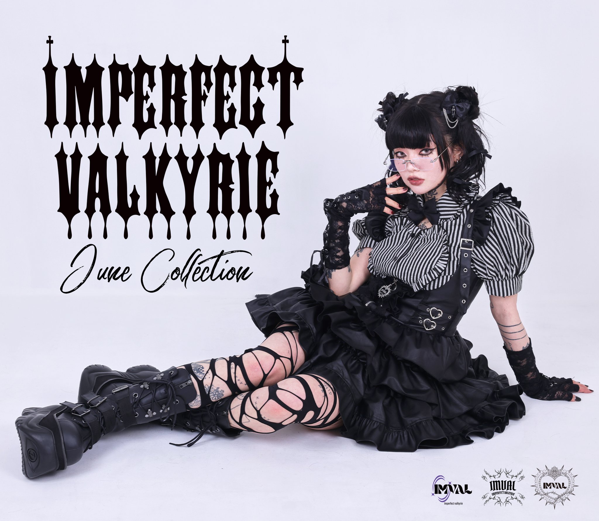 QOOZA Dark in Love パンクロックレッドチェックフリルドレス Dark in Love qooza パンクロックレッドチェックフリルドレス