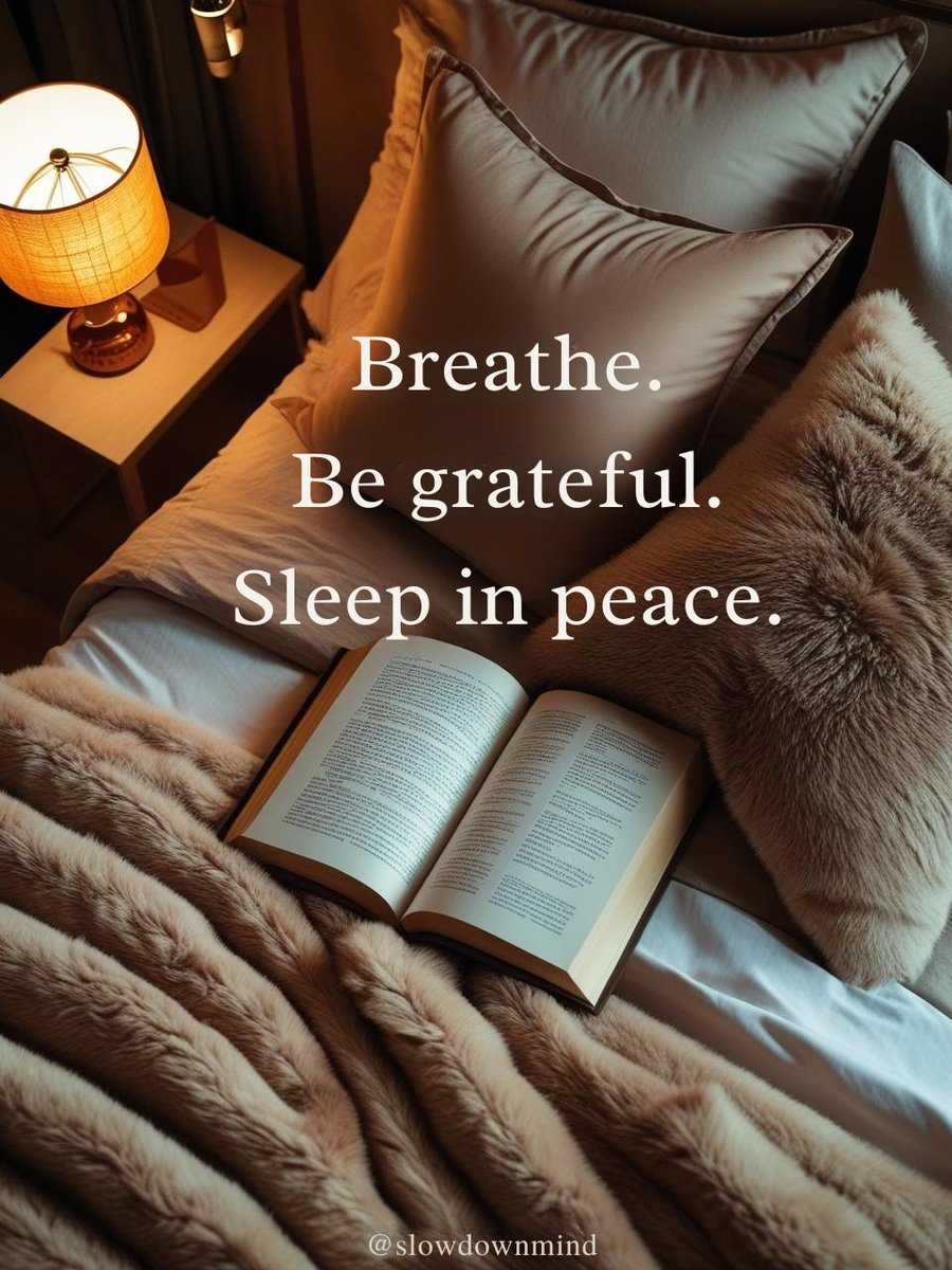slowdownmind's tweet photo. Breathe… the day is done. 🌙🕯️  
Fill your heart with gratitude, your mind with peace, and your dreams with hope. Rest well. 💫🌿  

#GoodNight #Gratitude #Calm #PeacefulSleep #SlowDownMind https://t.co/ydm4s8GlDT