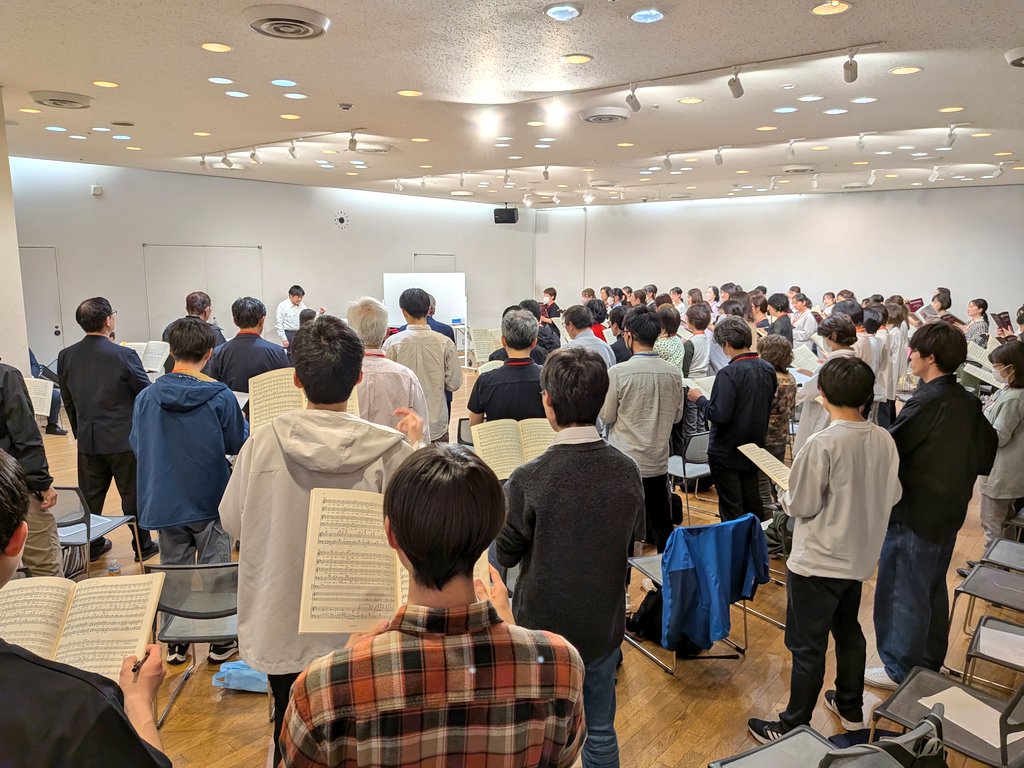 おはようござりす🐿一昨日、今年度の「第九をうたう合唱」の初心者コースがスタートしました。たくさんの方にお申込みいただき、ありがたいことでございます。まずは2ヶ月間よろしくお願いします！