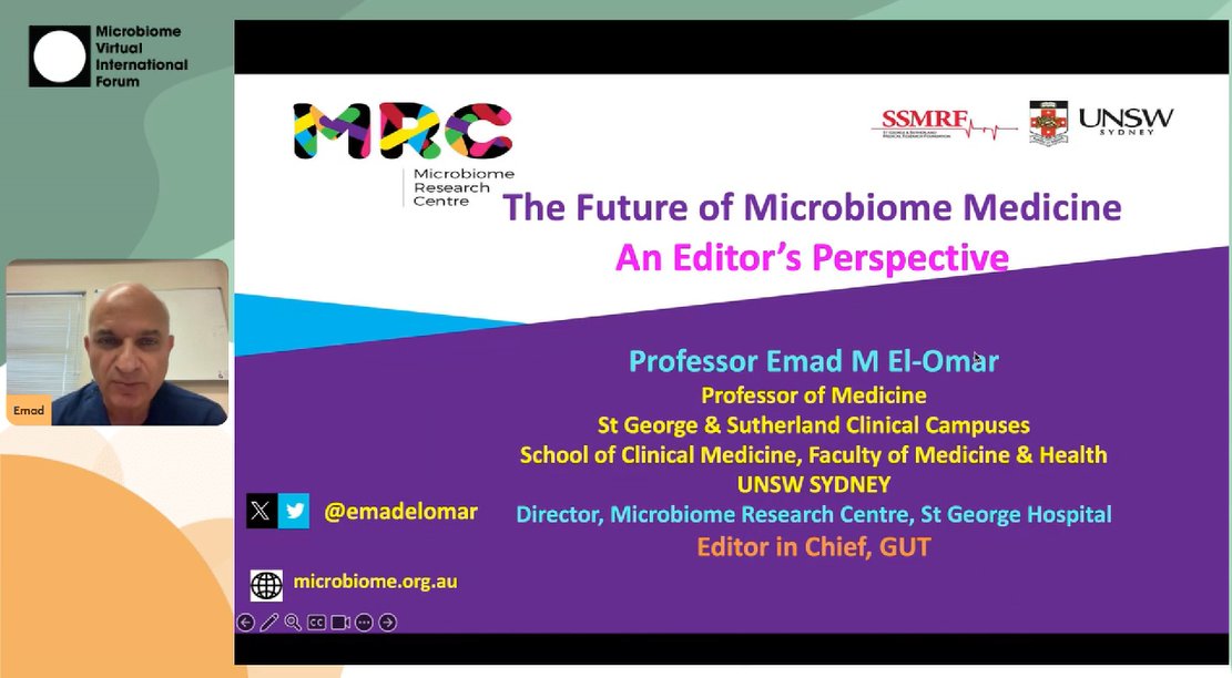 Microbiome Virtual International Forum (@microbiomevif) on Twitter photo ⭐️ Keynote Talk:
The Future of Microbiome Medicine – An Editor’s Perspective
🇦🇺 Emad El-Omar <a href="/emadelomar/">Emad El-Omar</a>
Chair: Takuji Yamada
Join Us👇
cassyni.com/s/mvif-40 ⭐️ Keynote Talk:
The Future of Microbiome Medicine – An Editor’s Perspective
🇦🇺 Emad El-Omar <a href="/emadelomar/">Emad El-Omar</a>
Chair: Takuji Yamada
Join Us👇
cassyni.com/s/mvif-40