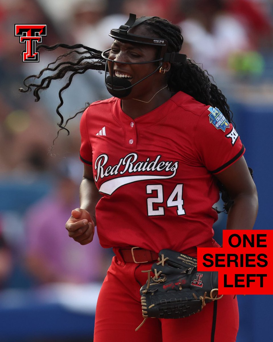 Texas Tech University (@texastech) on Twitter photo For the first time in school history, Texas Tech will play in the <a href="/NCAASoftball/">NCAA Softball</a> Championship Series! 🔴⚫️
#WreckEm | #WCWS For the first time in school history, Texas Tech will play in the <a href="/NCAASoftball/">NCAA Softball</a> Championship Series! 🔴⚫️
#WreckEm | #WCWS