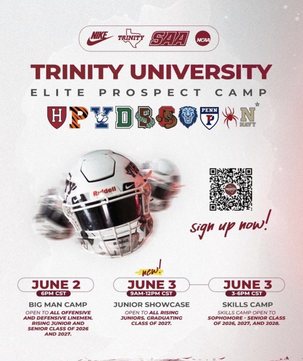 Javaughn Waldron (@javaughnwaldron) on Twitter photo I will be at <a href="/TUFootballTX/">Trinity University Football</a> for their elite camp tomorrow! <a href="/STHFootball/">St. Thomas Football</a> <a href="/5StarScouting/">5StarScouting™</a> <a href="/SportsNewera/">NEWERA SPORTS PODCAST</a> <a href="/CoachGezella/">Coach Gezella</a> <a href="/bmecamps/">bmecamps</a> I will be at <a href="/TUFootballTX/">Trinity University Football</a> for their elite camp tomorrow! <a href="/STHFootball/">St. Thomas Football</a> <a href="/5StarScouting/">5StarScouting™</a> <a href="/SportsNewera/">NEWERA SPORTS PODCAST</a> <a href="/CoachGezella/">Coach Gezella</a> <a href="/bmecamps/">bmecamps</a>