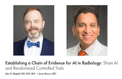 Radiology: Artificial Intelligence (@radiology_ai) on Twitter photo Establishing a Chain of Evidence for AI in Radiology: Sham AI and Randomized Controlled Trials doi.org/10.1148/ryai.2… <a href="/doctor_mayfield/">John Mayfield, M.D., Ph.D., M.Sc.</a> #placebo #AI #ML Establishing a Chain of Evidence for AI in Radiology: Sham AI and Randomized Controlled Trials doi.org/10.1148/ryai.2… <a href="/doctor_mayfield/">John Mayfield, M.D., Ph.D., M.Sc.</a> #placebo #AI #ML