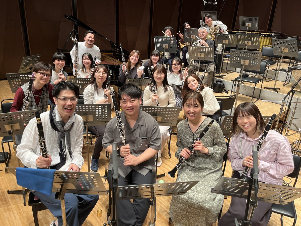 clatoyama's tweet photo. 5月はシエナさん、グランドフィルさん、シンフォニックウ��ンズ東京さん、日本ウインドアンサンブルさん、東京吹奏楽団さん、そして佼成ウインド🎵
1ヶ月に4つ＋当社の吹奏楽団を吹くなんて珍しい月でした。そしてグランドフィルさんではゲーム音楽を🎮非常に楽しかった✨ありがとうございました🙇 https://t.co/AhNqmEjKCc