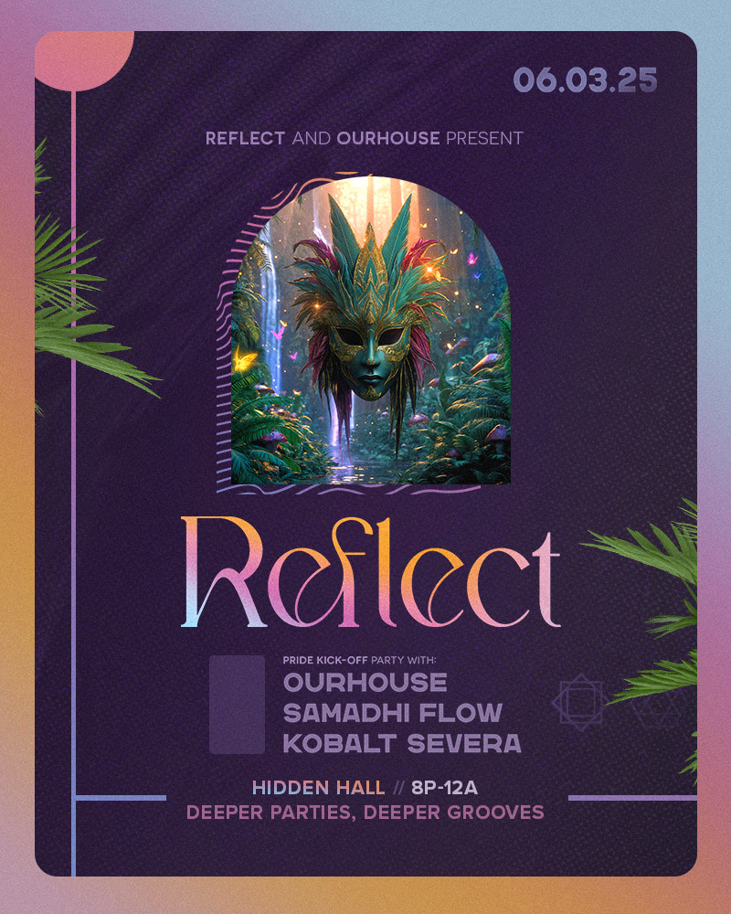 TUESDAY 🌈  Join us at Hidden hall for a celebration of groove, connection, curiosity, queerness, and showing up as your full self! ✨ 

Press play on his new Resident Mix! 🎧 soundcloud.com/reflecttheglow…

📍 Hidden Hall | 400 N 35th St
🗓 Tuesday, June 3
🎟️ tixr.com/e/142509