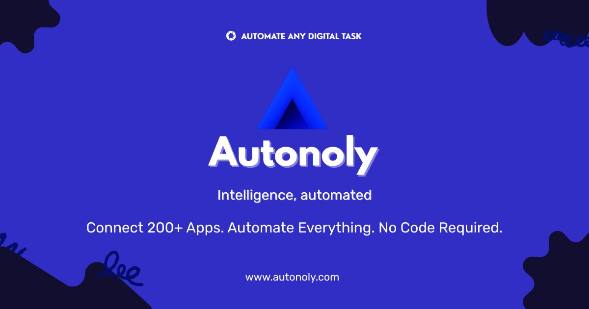 Autonoly tweet media