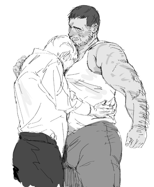 winterfield doodles + 60 yr old chris redfield 