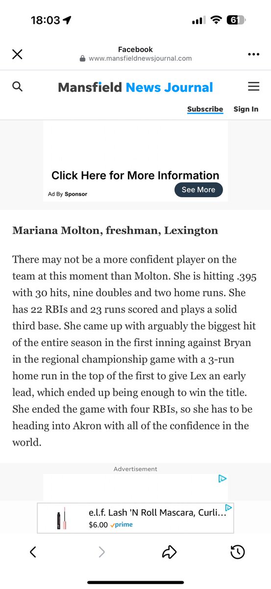 Mariana_molton_2028 (@molton_mariana) on Twitter photo Thank you news journal, for the cool write up!! In the words of my dad “time to finish the mission”
<a href="/ExtraInningSB/">EXTRA INNING SOFTBALL</a> <a href="/gatorjack72/">Girls In The Game</a> <a href="/JenConsaul/">Jen Consaul</a> <a href="/SidwellRob/">Rob Sidwell</a> <a href="/ArmyWP_Softball/">Army Softball</a> <a href="/AshlandUSball/">Ashland University Softball</a> <a href="/CoachJLPrice/">Jackie Price</a> <a href="/ZipsSB/">Akron Zips Softball</a> <a href="/nyka_wood/">Nyka</a> <a href="/WLCSoftball/">WLC Softball</a> <a href="/coachflegel/">James Flegel</a> <a href="/HerdSB/">Marshall Softball</a> <a href="/mzerkleee/">Morgan Zerkle</a> <a href="/WheelingU_SB/">Wheeling University Softball</a> Thank you news journal, for the cool write up!! In the words of my dad “time to finish the mission”
<a href="/ExtraInningSB/">EXTRA INNING SOFTBALL</a> <a href="/gatorjack72/">Girls In The Game</a> <a href="/JenConsaul/">Jen Consaul</a> <a href="/SidwellRob/">Rob Sidwell</a> <a href="/ArmyWP_Softball/">Army Softball</a> <a href="/AshlandUSball/">Ashland University Softball</a> <a href="/CoachJLPrice/">Jackie Price</a> <a href="/ZipsSB/">Akron Zips Softball</a> <a href="/nyka_wood/">Nyka</a> <a href="/WLCSoftball/">WLC Softball</a> <a href="/coachflegel/">James Flegel</a> <a href="/HerdSB/">Marshall Softball</a> <a href="/mzerkleee/">Morgan Zerkle</a> <a href="/WheelingU_SB/">Wheeling University Softball</a>