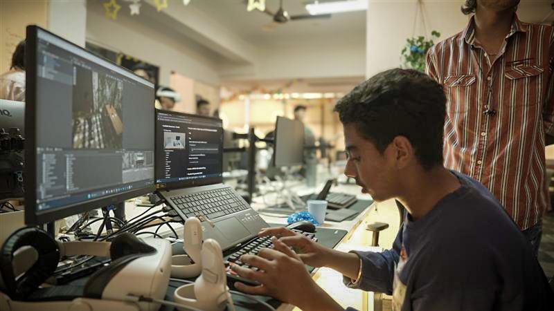 Can kids use our AI creation tool? YES! 😊 We tested our Prompt-to-VR prototype with children who wrote ideas, experienced them instantly in VR, gave feedback, and improved on the spot. 

This is the future of imagination—beyond static images to interactive worlds. 🚀