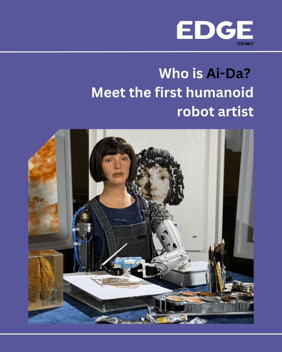ITP.NET (@itp_tech) on Twitter photo Meet Ai-Da, the world's first humanoid robot artist.
“Art is a skill. If it’s a skill, a machine can learn it,” says art gallery director Aidan Meller, the creator of Ai-Da.
Words by <a href="/beatrizvalero_/">Bea Valero ✨</a>
Read more: loom.ly/tcODdIM Meet Ai-Da, the world's first humanoid robot artist.
“Art is a skill. If it’s a skill, a machine can learn it,” says art gallery director Aidan Meller, the creator of Ai-Da.
Words by <a href="/beatrizvalero_/">Bea Valero ✨</a>
Read more: loom.ly/tcODdIM