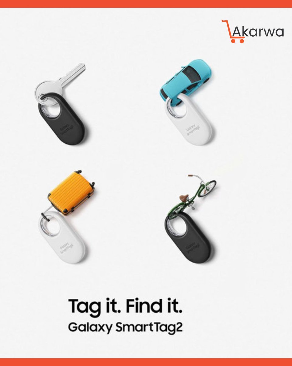 akarwa_store's tweet image. 📍 Samsung Galaxy SmartTag 2
Never lose what matters. Track your keys, bag &amp;amp; more—right from your phone.
🛍️ From Amazon via Akarwa
🚚 1-hour delivery in Kigali
💵 Pay on delivery call or whatsapp 0733232383 | akarwa.com
#Akarwa #GalaxySmartTag2 #FindWhatMatters