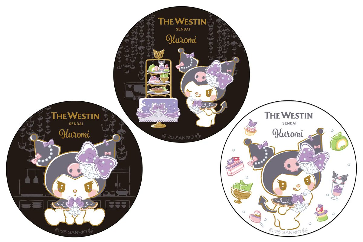 ＼⚠️イベント情報【予告】📣🆕／
ウェスティンホテル仙台にてクロミ20周年記念・夏限定アフタヌーンティー『KUROMI Afternoon Tea Party(クロミ アフタヌーンティー パーティー)』が7/19(土)～9/26(金)までの期間限定で開催決定🥹💜

クロミのアフタヌーンティーも開催来たああああ🥹
