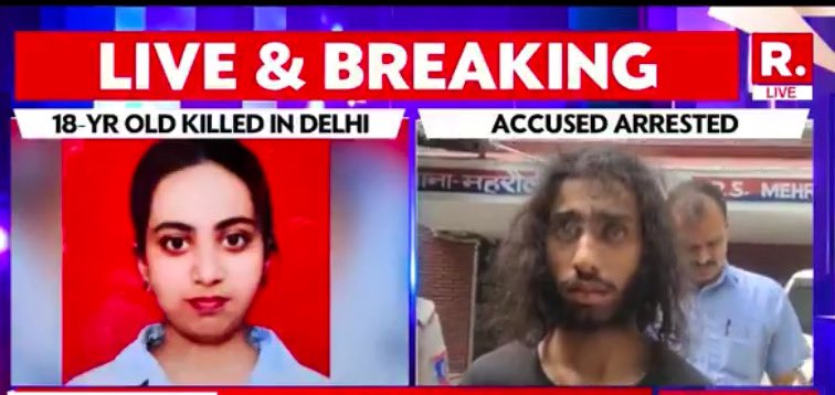 Horrifying news….. Stalker kills 18-year-old, sets body ablaze. Accused identified as Arshkrit arrested by Delhi Police.

Such killer should be encountered on spot, Mi Lord will let him go very soon.