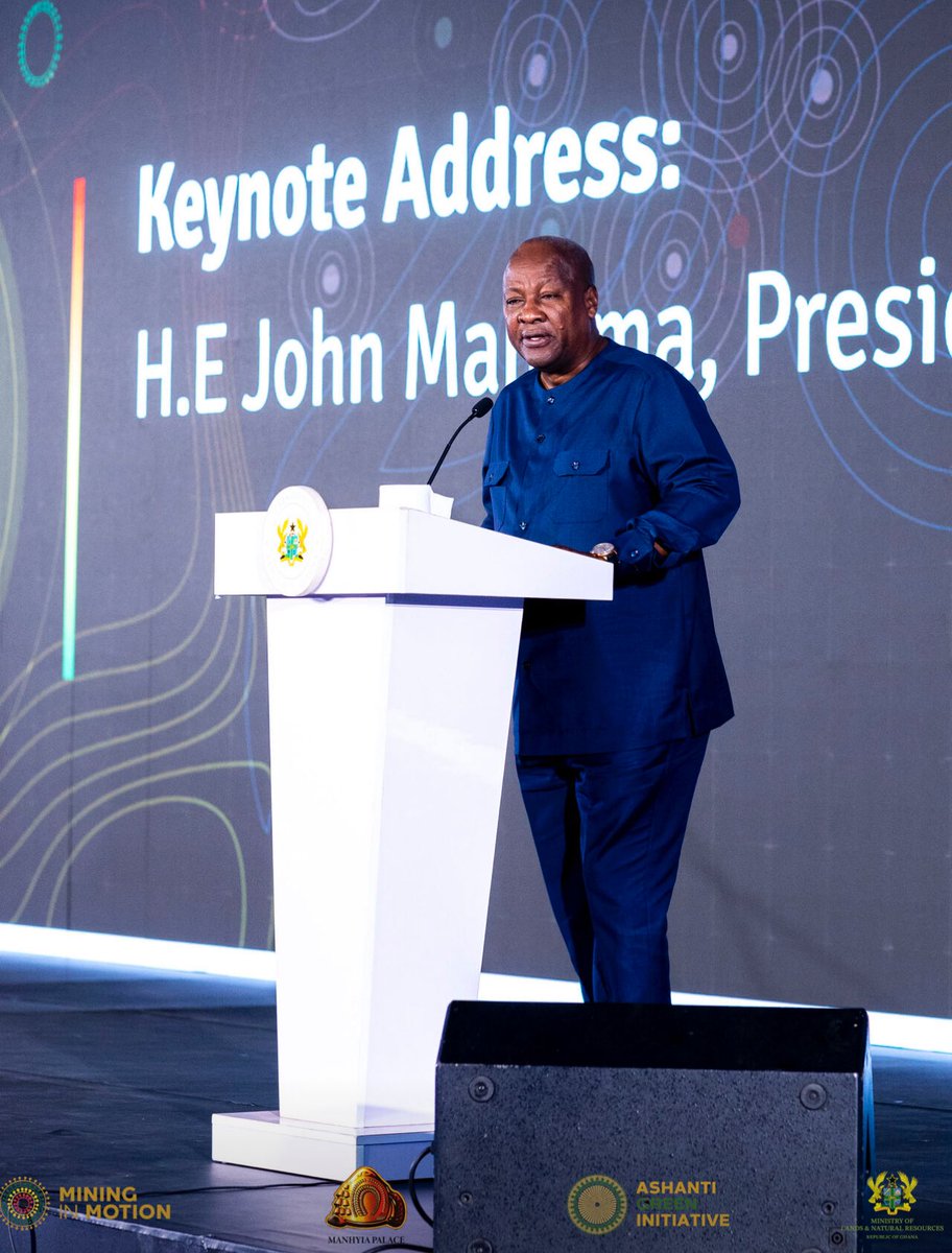 AfricanAmdc's tweet image. 🇬🇭 H.E. President John Mahama called for greater investment in downstream value chains, urging Africa to reimagine mining for sustainable development and economic diversification.
#MiningForDevelopment #DownstreamValueChain